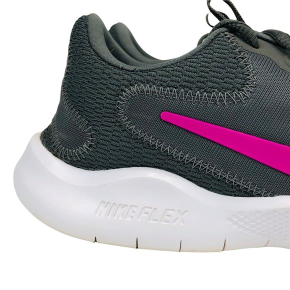 Nike Flex Experience Running shoes ladies US 8 Gray Knit pink CD0227-002 - Picture 7 of 11